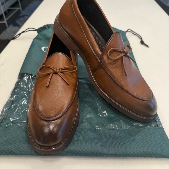 Old Money Hampton Men’s Brown Leather Loafers Slip On Size US 10.5 EU 44 NEW! - Picture 4 of 12